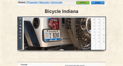 Desktop Screenshot of bicycleindiana.org